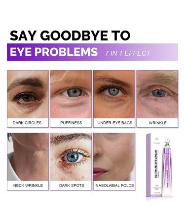 ZealSea Retinol Eye Cream for Dark Circles and Puffiness - Anti Aging Serum with Caffeine & Peptides - Reduce Fine Lines and Wrinkles - 0.7 OZ - Buy Online on GoSupps.com
