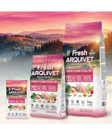 Arquivet Fresh Farm Poultry - 2.5 Kg - Complete Food for Dogs - Fresh Meat and Fish - Buy Online on GoSupps.com