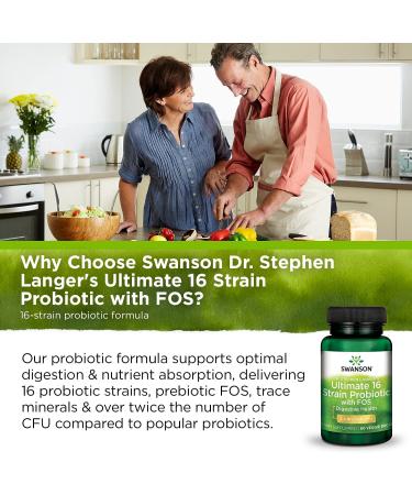 Swanson Dr. Stephen Langer's Formula - Natural Probiotic with Prebiotic FOS - 60 Veggie Capsules - Buy Online on GoSupps.com