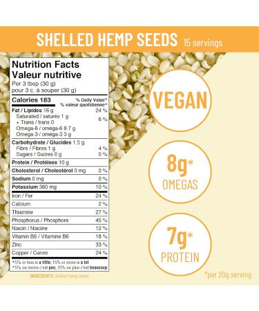 Hemp Hearts - 300g Hemp Seed - Buy Online on GoSupps.com