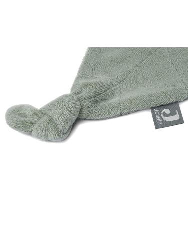 Jollein Security Blanket & Pacifier Blanket - Terry Cloth Leaf Ash Green (30x10 cm) | Soft & Cozy Baby Comforter - Buy Online on GoSupps.com