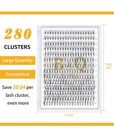 10D-0.10D-280pcs 9-15 Mix Lash Clusters Individual Lashes - DIY Eyelash Extensions at Home - Buy Online on GoSupps.com