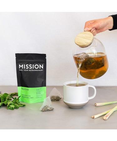 Perform Tea - Yerba Mate with Lemongrass & Mint | 10 Pyramid Tea Bags - Buy Online on GoSupps.com