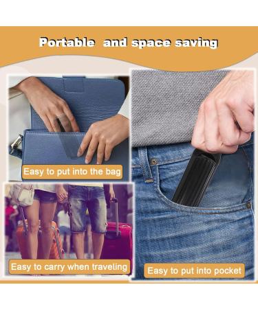 SJJJS Foldable Comb Black with Compact Mirror Pocket Size for Travel Car Sports Bag and Handbag - Buy Online on GoSupps.com