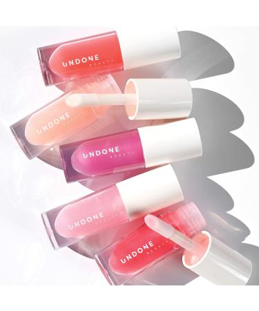 UNDONE BEAUTY Poppa Gloss - Moisturizing Tinted Lip Gloss-Balm Hybrid with Cloudberry Seed Oil - Long Wear Lightweight Formula for Lip Nourishment - Sweet Pea - Buy Online on GoSupps.com