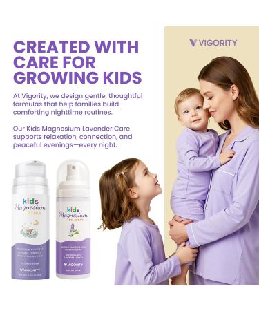 Kids Magnesium Lotion & Magnesium Sleep Spray Set - Calming Lavender Magnesium Oil Spray for Kids Bedtime + Soothing Body Lotion for Nighttime Legs & Feet Comfort Aromatherapy Lavender & Neroli - Buy Online on GoSupps.com