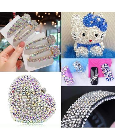 1728Pcs Nail Diamonds Purple AB Rhinestones for Nails Decoration Clothes Shoes Phone Case - Mixed SS4 5 6 8 10 12(6 Sizes) Sky Purple AB - Buy Online on GoSupps.com