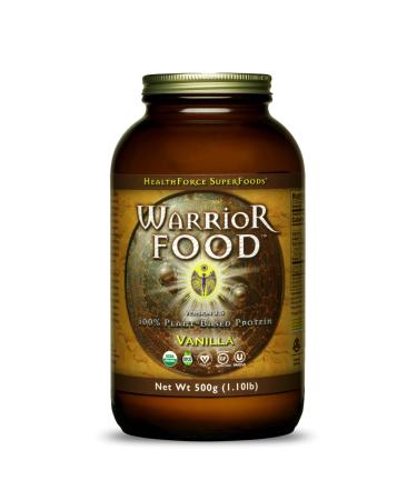 HealthForce SuperFoods Warrior Food Protien Powder - Vanilla Flavor - 500 Grams Vanilla 500 Gram