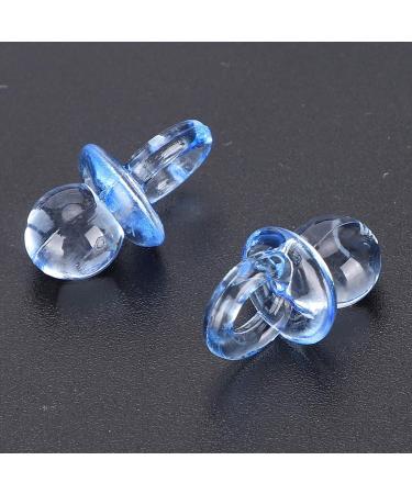 Zerodis 200pcs Blue Acrylic Baby Pacifiers - Perfect for Baby Shower Baptism and Birthday Decorations - Buy Online on GoSupps.com
