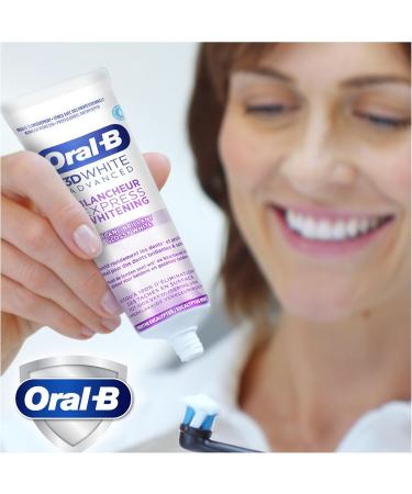 Oral-B 3D White Advanced Express Brilliant Whitening Toothpaste 75 ml - Buy Online on GoSupps.com