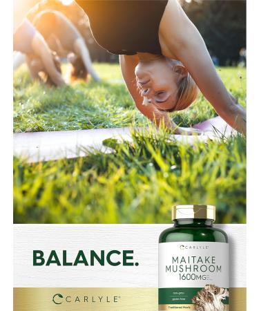 Carlyle Maitake Mushroom Capsules 1600mg 400 Count - Non-GMO & Gluten Free Supplement - Buy Online on GoSupps.com