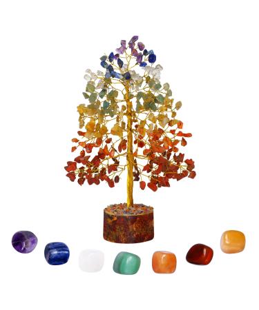 ABHISUBYA Healing Gemstone Bonsai Money Tree (Design15) Crystal Tree