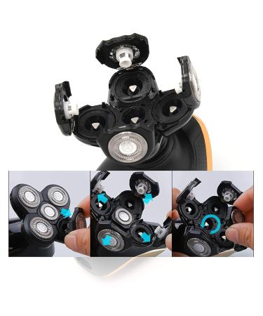 Buy Electric Razor Replacement Blades | 5 Head Wet Dry Beard Shaver for Bald Men | Compatible with Alixane AE7130 - Buy Online on GoSupps.com