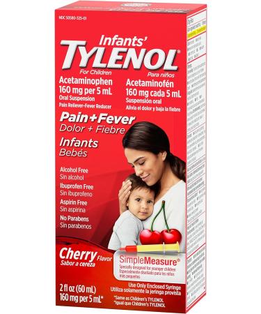 Infants' Tylenol Acetaminophen Liquid Cherry Medicine 2 fl. oz - Buy Online on GoSupps.com