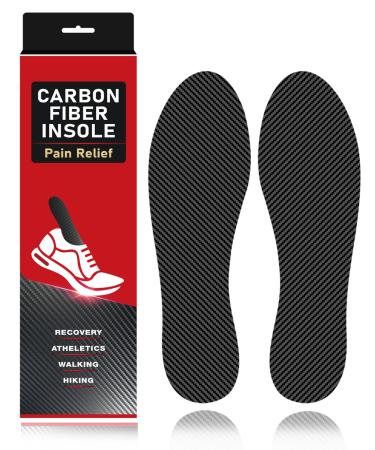 Carbon Fiber Insole -1 Pair | Rigid Shoe Insert Arch Support Insole for Foot Pain Arthritis Hallux Rigidus Turf Toe & Mortons Toe | Stiff Soles 27.5cm(Fit Men Size 10/Women 11) 27.5cm/10.82''(Fit Men Size 10/Women 11)
