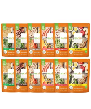 Real Food Blends Variety Case Pureed Blended Meal for Feeding Tubes, 9.4 oz Pouch (6 Flavors Per Case of 12 Pouches) - Buy Online on GoSupps.com