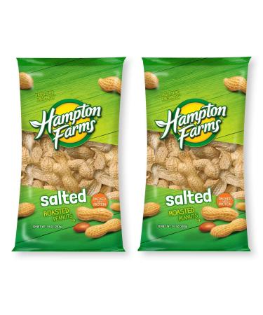 HAMPTON FARMS Salted Peanuts in the Shell, 10 OZ (2 Pack) 10 Ounce (Pack of 2)