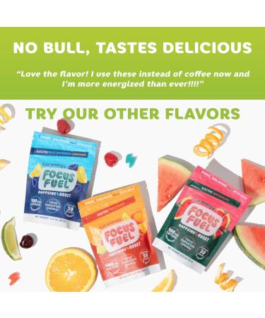 FocusFuel Energy Chews Variety Pack Peach & Green Apple (2-Pack 30 Servings Total) 100mg Natural Caffeine + Nootropics Crisp Sweet Energy Combo - Buy Online on GoSupps.com
