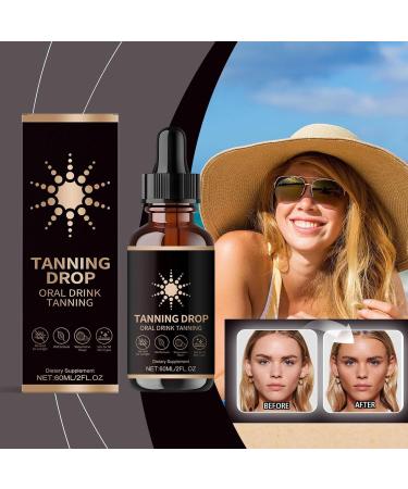 Sunless Self Tanning Drops Gradual Tan Moisturizing Lotion 60ml Lasting Concealer for Any Skin Type No Scratch Effect for Weddings Beach Summer Outdoor - Buy Online on GoSupps.com