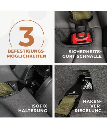 Buy 30-95cm Wuglo Dog Safety Belt for Car - Adjustable Universal Dog Strap in Khaki - Ideal for Child Safety Seat & Secure Travel - Buy Online on GoSupps.com