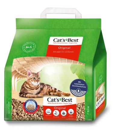 Cat's best original cat litter 100 % vegetable cats clump lump with maximum suction power - of course fights actively 2.1 kg / 5 l 5 l / 2.1 kg