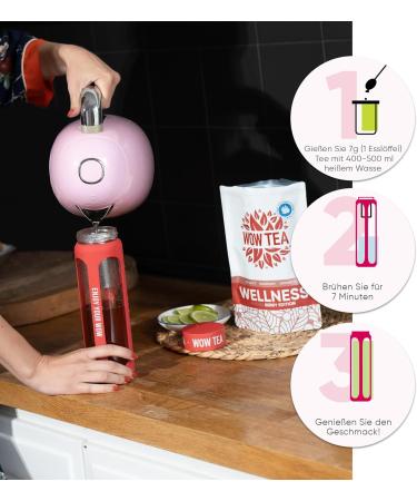 WOW TEA Berry Wellness Tea: 100% Natural 21-Day Program for Balance Strength & Vitality - Buy Online on GoSupps.com