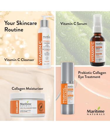 Maritime Naturals Daily Collagen Moisturizer Retinol Cream Collagen Jojoba Oil & Vitamin E Face Cream for Women & Men Made with Organic Ingredients 120 ml - Buy Online on GoSupps.com