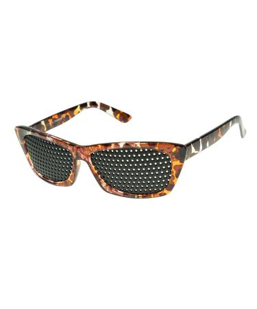 Pinhole glasses 415-FMG - full-surface raster - brown marbled - Buy Online on GoSupps.com