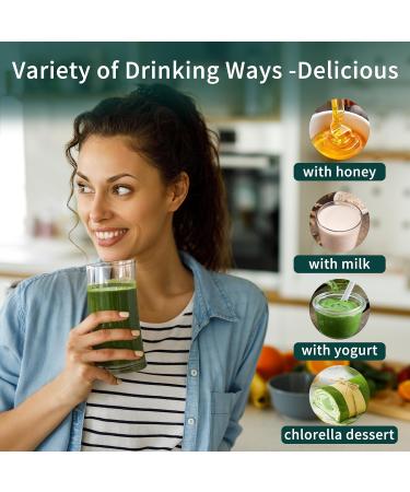 Chlorella Powder Natural- Chlorophyll Powder Supports Immune System & Liver Function Keep Youth Vegan Rich in Vegan Protein and Vitamins 8 oz. 8 Ounce (Pack of 1) - Buy Online on GoSupps.com