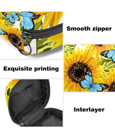 Beautiful Sunflower Napkins & Storage Bags | Portable Menstruation Cup with Zipper for Teens & Women - Eco-Friendly & Stylish - Buy Online on GoSupps.com