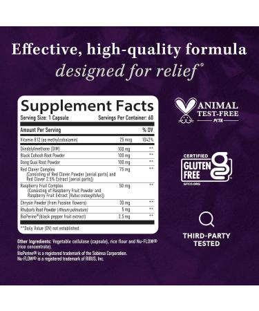 Estrogen Supplement for Women | Menopause Support & Hormone Balance | Hot Flash Relief | DIM, Black Cohosh, CoQ10 | 60 Caps - Estro Aid - Buy Online on GoSupps.com