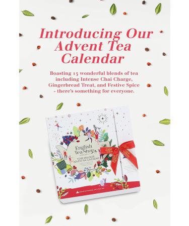 English Tea Shop Organic Book Style White Advent Calendar - 25 Loose Leaf Tea Pyramid Bags - 13 Different Flavours. 50 g U058977 - Buy Online on GoSupps.com