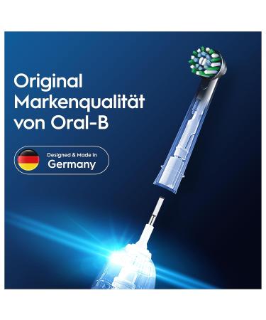 Oral-B Pro Crossaction Electric Toothbrush Replacement Brush Heads - 12 Pack - X-Bristen Original Oral-B Attachments Mailbox-Capable Made in Germany - Black - Buy Online on GoSupps.com