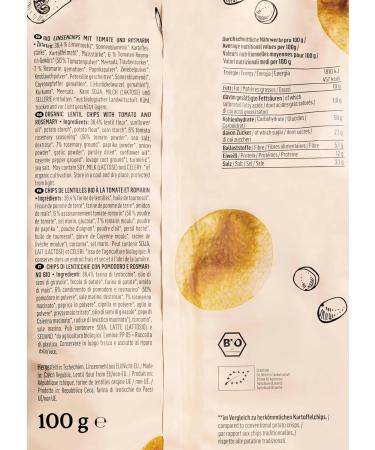  KoRo KoRo - Tomato lentil chips - rosemary organic 7 x 100g - Buy Online on GoSupps.com