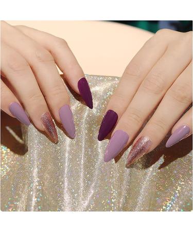 Almond False Nails Tips Full Cover 500PCS Short Acrylic Nails with Case for DIY Nail Art 10 Sizes almond-natural - Buy Online on GoSupps.com