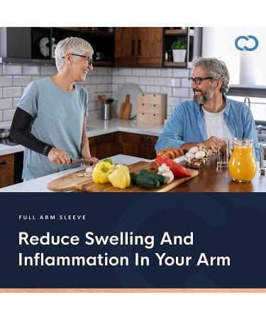 Copper Compression Arm Brace - Large Sleeve for Arms, Forearm, Bicep - Ideal for Tennis Elbow, Basketball, Golf, Arthritis - Copper Infused for Tendonitis, Bursitis, Osteoporosis - Post Surgery & Physical Therapy Support - 1 Count - Buy Online on GoSupps.com