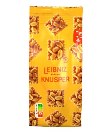 Leibniz Knusper Peanut Biscuits - 10 Pack Crispy Snacks with Caramel Cream (175g each) - International Shipping Available - Buy Online on GoSupps.com