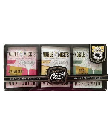 Noble Mick's Single Serve Craft Cocktails Gift Set - Makes 12 Cocktails Anytime Anywhere! (Taco Tuesday)