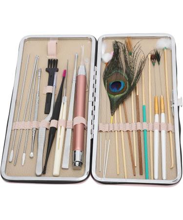 23-Piece Spiral Double Ended Ear Wax Tool Set for Comfortable Ear Wax Removal - Buy Online on GoSupps.com