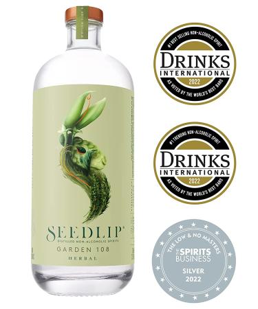 Seedlip Garden 108 - Non-Alcoholic Spirit, Calorie & Sugar Free, 700ml | Best for Alcohol-Free Cocktails - Buy Online on GoSupps.com