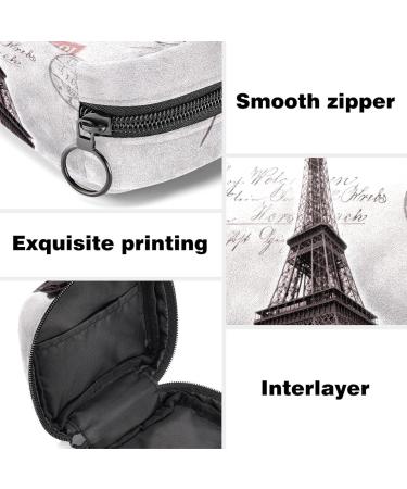 Buy Paris Eiffel Tower Stamps & Stylish Women's Napkin Storage Bags | Portable Period Bags for Teens & Menstrual Cup Holders - Buy Online on GoSupps.com