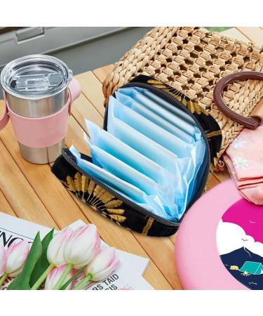 Golden Palm Portable Menstrual Cup & Sanitary Pad Storage Pocket - Zippered Organizer for Teenagers & Women - Buy Online on GoSupps.com