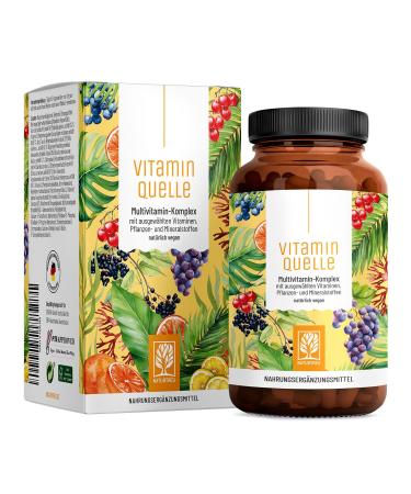 Multivitamin & minerals complex - 35 valuable A -Z vitamins and minerals - Multi vitamin capsules highly dose - vegan and without unnecessary additives - Buy Online on GoSupps.com