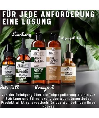 Aesthete - Hair Loss Lotion for Men and Women - 98% Natural with Glutamine Hops + Caffeine - Stimulating Treatment for Brittle and Damaged Hair - 100ml  - Buy Online on GoSupps.com