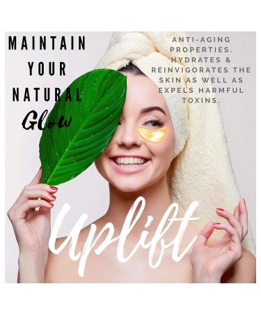 Clay & Stones Gold Collagen Under Eye Mask - 14 Pairs | Reduce Wrinkles, Puffiness & Dark Circles | Anti-Aging Hydrogel Patches | Cruelty-Free - Buy Online on GoSupps.com