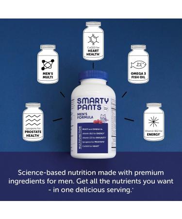 SmartyPants Men's Multivitamin Gummies for Immune & Heart Health - 120 Count - Buy Online on GoSupps.com