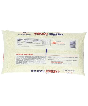 Hakubai Sweet Rice 10lb - Premium Quality Japanese Gluten-Free Rice - Buy Online on GoSupps.com
