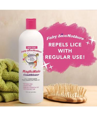 MagicHalo Anti-Lice Conditioner - Head Lice Prevention Formula with Essential Oil | 16 fl oz - Buy Online on GoSupps.com