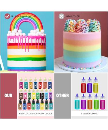 Liquid Food Coloring - 160ml Sugar-Free Concentrated Colors for Cakes Cookies Macarons and DIY Projects (Violet) - International Shipping Available - Buy Online on GoSupps.com