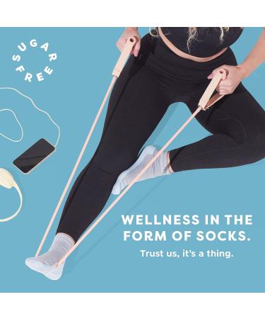 6-Pack Medium White Sugar Free Sox Gift Box Active-Fit Cushioned Ankle Socks - Non-Binding Comfort - Buy Online on GoSupps.com
